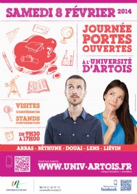 Journée Portes Ouvertes à l'Université d'Artois. Le samedi 8 février 2014 à lievin. Pas-de-Calais.  09H30